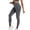 Dark Gray, variant on Yoga Leggings for Women High Waist Compression Seamless Heathered Moisture Wicking Butt Lifting Scrunch Workout Pants, Squat Proof Athletic Trousers for Gym and Running