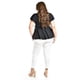 thumbnail image 3 of Blusa de corte peplum Roman Fashion /Juvenil, 1869 (Negro) negro 40, 3 of 6