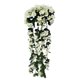 thumbnail image 1 of Guirnalda de flores artificiales para colgar en la pared, simulación de vid floral, oficina en casa, flor falsa, ratán, blanco sidaley HA8140-01B, 1 of 6