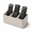 Smoke Beige, variant on DBOZE Remote Control Holder for Coffee Table, Modern Minimalist 3 Slot TV Remote Organizer, Matte Black Desktop Storage Caddy for Living Room, Bedroom & Office