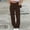 Brown #37, variant on symoid Fall Cargo Pants Women- Solid Relaxed Fit Womens Fall Fashion 2022 Low Rise with Pockets Christmas and Thanksgiving Women Fall Winter Clothes Khaki L