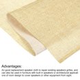 thumbnail image 4 of Uxcell Black Speaker Mesh Grill Cloth (not Cane Webbing) Stereo Box Fabric Dustproof Cloth Pale Yellow 20 x 59", 4 of 5