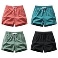 thumbnail image 3 of FLMEI Mens Shorts Summer Men's Sports Shorts Outdoor Casual Shorts Baggy Beach Pants Men Cargo Shorts M-4XL, 3 of 8