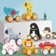 thumbnail image 4 of Baby trailing toy pull rope Clear printing with wheels Pushing car tow truck Hand-pulling traction Cartoon toys for home play null none, 4 of 5