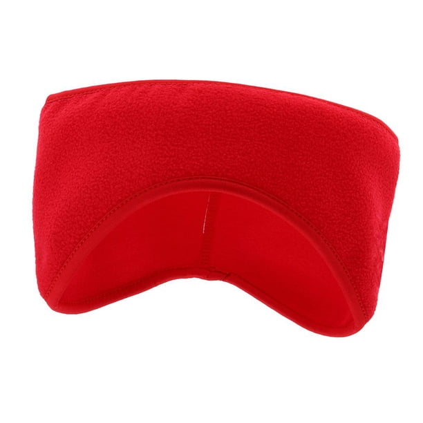 Diadema de lana cálida Warm Headband Ear Warmer Muffs Cover Unisex , rojo