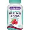 Vitafusion Gorgeous Hair, Skin & Nails Multivitamin, Gummies, Raspberry 100 Each - (Pack of 2)