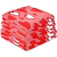 thumbnail image 4 of Valentine's Day Love Heart Kitchen Dish Towel 4 Pack, Soft Absorbent Dishcloths Reusable Hand Towel Washable Tea Towels for Home Kitchen Bar Table Decor, 28 x 18 Inch, 4 of 7