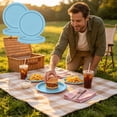 thumbnail image 6 of 20 Pcs Light Blue Paper Plates, 7 Inch Pastel Disposable Dinnerware for 20 Guests, Solid Color Dessert Plates for Baby Shower Birthday Party Supplies, 6 of 6