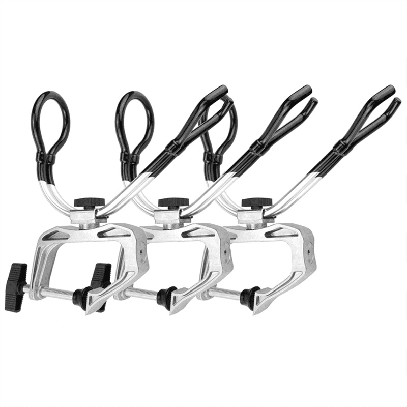 3Pcs Fishing Rod Holders for Boat, 360 Degree Fishing Pole Rod Racks