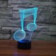 thumbnail image 4 of SCSYV 3D Night Light Music visualization symbolswith Remote Control 7 Color Vision Touch Color Changing Suitable for Decorating Children's Room Birthd, 4 of 5