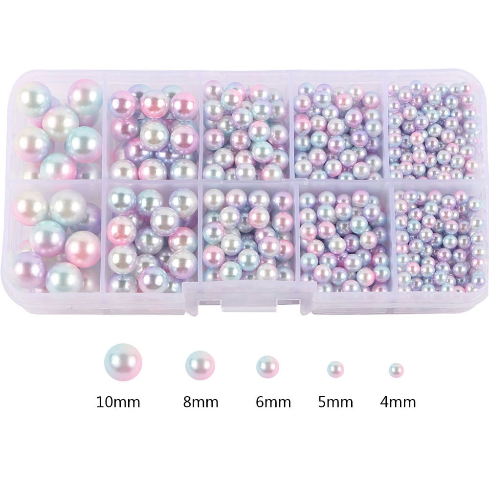 BIMZUC 2350-Piece Hand-Press Pearl Setting Machine Kit with 5 Nozzles, Mixed Pearls and Rivets for DIY Clothes Hats Shoes Jewelry Making, 11.8 inches / 30 cm Portable Craft Tool Set
