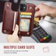 thumbnail image 3 of Funda cartera Wefor para iPhone 12 Mini con bloqueo RFID, color marrón, 3 of 9