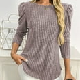 thumbnail image 2 of Weiqiqre Fall Outfits for Women 2025 Long Sleeve Shirts Trendy Sweaters Lightweight 2025 Casual Crewneck Fall Tunic Tops Loose Fit Dressy, 2 of 7
