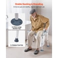 thumbnail image 5 of Bedside Commode Chair, 500lbs, 4-in-1 Portable Toilet, Adjustable Height, Padded Seat, Detachable 5L Bucket, for Seniors & Limited Mobility, 5 of 8