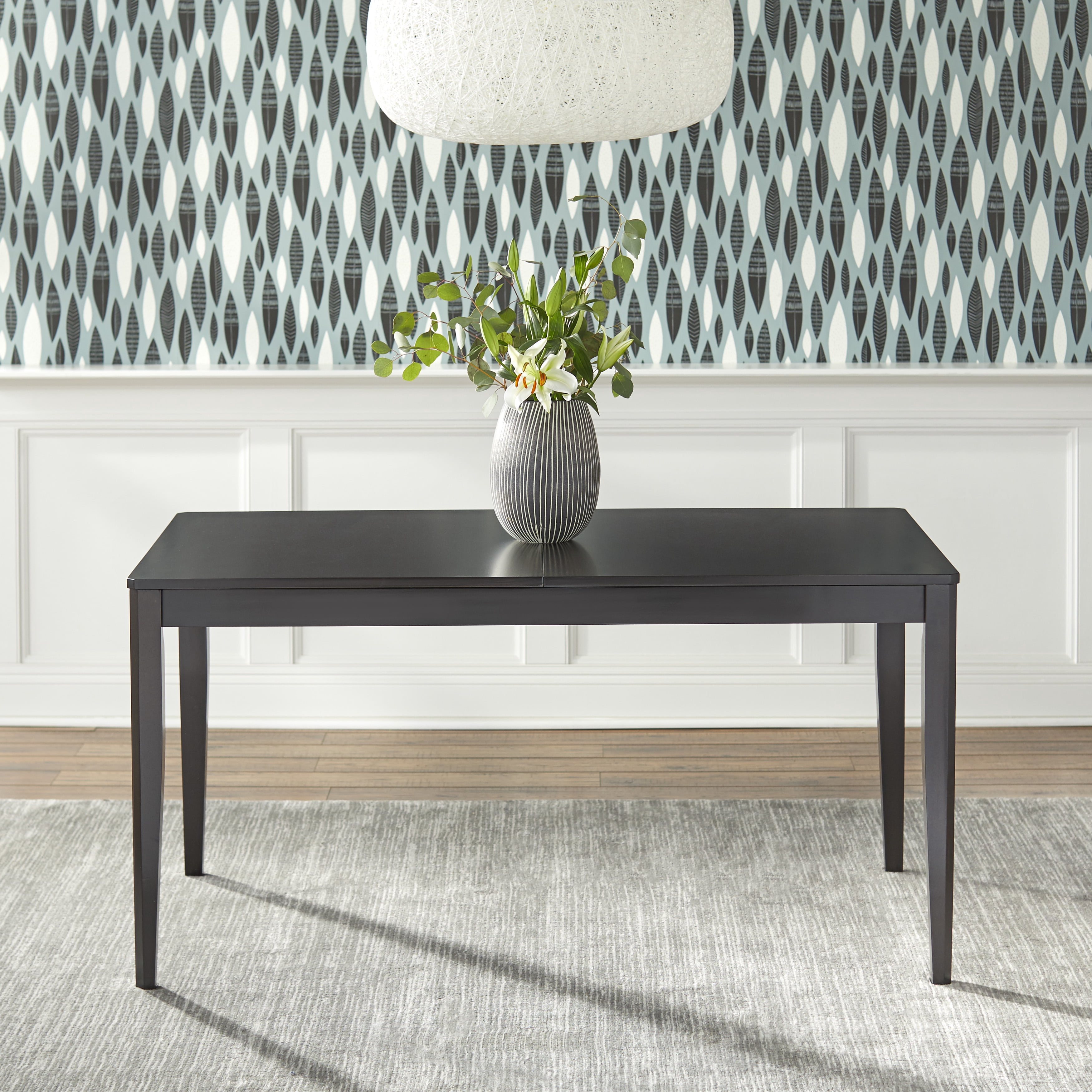 TMS Tilo 75" Indoor Butterfly-Leaf Dining Table, Wenge