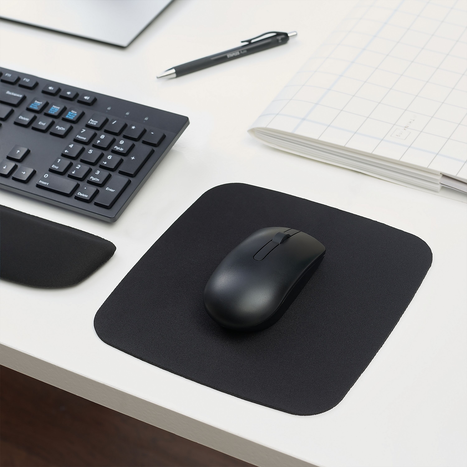 Staples Mouse Pad Black 2/Pack (2498469) ST61817 - Walmart.com