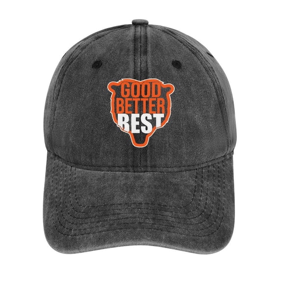 Good Better Best Bears Charcoal Hat Adjustable Funny Fashion Unisex Baseball Cap For Men Women
