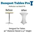 thumbnail image 4 of Banquet Tables Pro 30 Diameter x 42" Height White Spandex Highboy Table Cover, 4 of 4