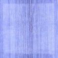 thumbnail image 1 of Ahgly Company Machine Washable Indoor Square Abstract Blue Modern Area Rugs, 3' Square, 1 of 4