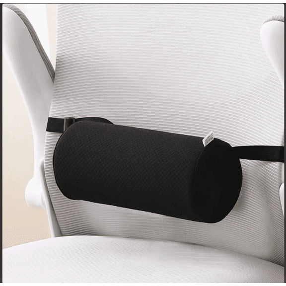 Relieve Back Pain & Improve Posture with This Lumbar Support Pillow for Office Chairs, Cars, and Gaming Chairs – Includes Washable Cover & Adjustable Straps for a Secure, Custom Fit on Any Seat (11"x