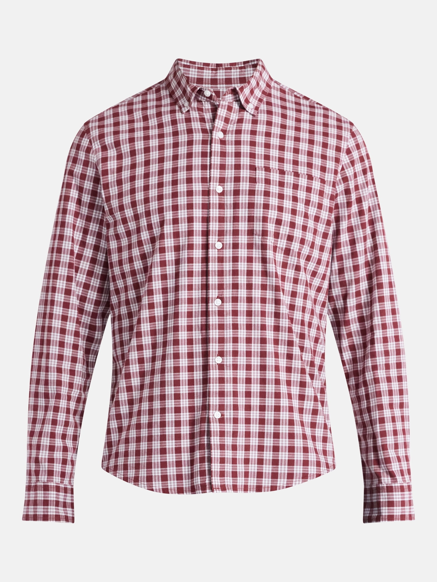 George Men's & Big Men's Classic Fit Poplin Shirt with Long Sleeves, Sizes S-3XL