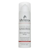Vibriance Sheer Zinc Moisturizing Sunscreen, Skin Rejuvenation, Clear Sunscreen | Broad Spectrum SPF 50 | 1.7 fl oz (50 ml)