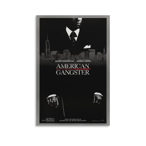 American Gangster Classic Movie Poster Artworks Picture Print Poster Wall Art Painting Canvas Gift Decor Home Posters Decorative 12x18inch(30x45cm)