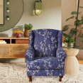 thumbnail image 5 of Polyester Wingback Chair Cover Sofa Cover Armchair Slipcovers Dining Chair Cover, 5 of 5