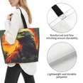 thumbnail image 3 of Naloa Hawaiian Style Bald Eagle Tote Bag for Women Large Capacity Shoulder Bag for College Work Travel Shopping, 3 of 8