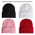 thumbnail image 4 of Qarigey Sombreros de punto de otoño, gorra bordada portátil para mantener el calor, gorro y cálido para esquiar a la moda cómodo para fiesta al Sombreros Vino rojo Qarigey AP013233-04, 4 of 6