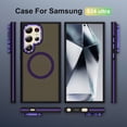 thumbnail image 5 of Decase Magnetic Case for Samsung Galaxy S25+ with Invisible Stand,Compatible with Mag-Safe,Military-Grade Protection,Slim Anti Scratch Protective Case Women Girls,Shockproof PC+TPU Back Cover,Purple, 5 of 9