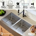 thumbnail image 4 of Karran Usa El-88-Pk1 Elite 36" Farmhouse Double Basin Stainless Steel Kitchen Sink -, 4 of 5