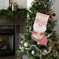 thumbnail image 6 of ToyKingdee Christmas Stocking Santa Claus Doll Stocking Christmas Stocking Pink Christmas Decor for Christmas Ornaments Stairs Fireplace Hanging, 6 of 6