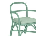 thumbnail image 5 of Ginny Green Rattan Dining Chair, 5 of 7