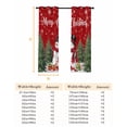 thumbnail image 6 of Fsddascl Red Snowman Christmas Blackout Curtains for Bedroom/Living Room, Thermal Insulated Kitchen Curtains, Xmas Tree Snowflake Gifts Grommet Darkening Window Treatment Drapes 27.5"x39"x2, 6 of 6