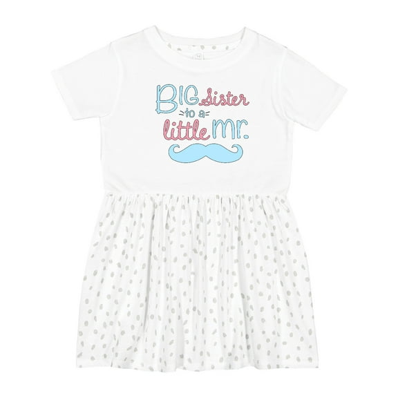 Inktastic Big Sister to a Little Mr Girls Toddler Dress