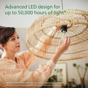 Philips Ultra Efficient LED 60-Watt A19 Light Bulb, Daylight, Clear, Dimmable, E26 Base (4-Pack)