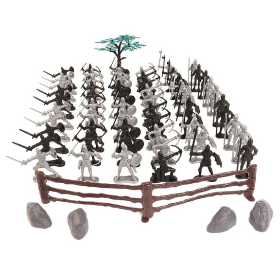 Medieval Soldiers Model Men and man 60 pcs