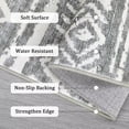 thumbnail image 5 of Hasoo Gray Rugs for Living Room Washable 10x13 Area Rugs Moroccan Style Carpet Boho Bedroom Dining Room Throw Indoor Carpet, 5 of 6