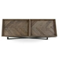 thumbnail image 5 of Simpli Home Damien SOLID AGED ELM WOOD and Metal 50 inch Wide Modern Industrial Console Table in Distressed Natural Elm, 5 of 7