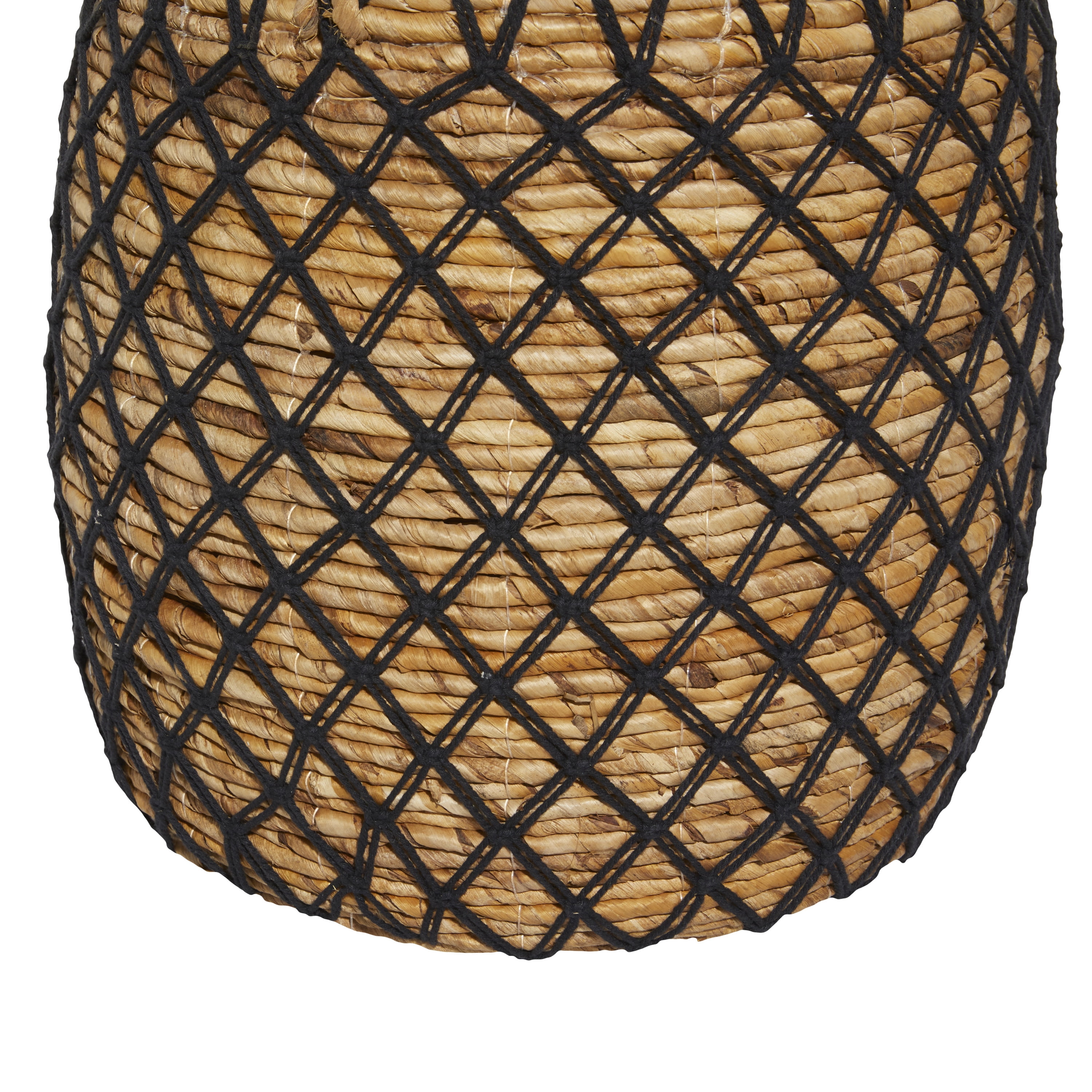 DecMode Coastal Banana Leaf Storage Basket, 19", 16"H, Brown, 2 - Pieces