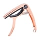 thumbnail image 4 of Cejilla para guitarra acústica y eléctrica, cambio rápido de tensión, afinador ajustable oro rosa, 4 of 9