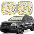 thumbnail image 6 of Kdxio Medical Icons Print 2-Piece Sun Shade Front Windshield - Foldable Car Front Window Sunshades For Most Sedans Suv Truck, 6 of 6
