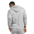 thumbnail image 2 of Men's Cotton Blend Lightweight Fleece Lined Sport Gym Zip Up Sweater Hoodie, Heather Gray XL, 1 Count, 1 Pack, 2 of 4