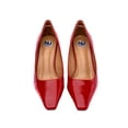 thumbnail image 2 of Ninety Union Blink Square Toe Pump On A Architectural 2.5 Inch Heel, Red, 5, 2 of 5