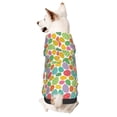 thumbnail image 1 of Fotbe colorful easter eggs Sudadera con Estampado para Perros Pequeños – Suéter con Capucha para Mascotas, Tela Suave de Forro Polar con Bolsillo-Medium, 1 of 7