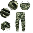 thumbnail image 2 of LYMAYTER Kids Boys Camo Cargo Pants Toddler Elastic Waist Casual Joggers Outdoor Daily Wear Trousers 6-15Y, 2 of 8