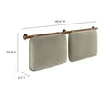 thumbnail image 4 of Headboard, Queen, Walnut Brown, Fabric, Hotel Bedroom, Modern Contemporary, HB38235, 4 of 8