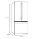 thumbnail image 4 of Refrigerador Profile Bottom Frezzer Inox 708 L (25 pies) PNF25FYRCFS, 4 of 4