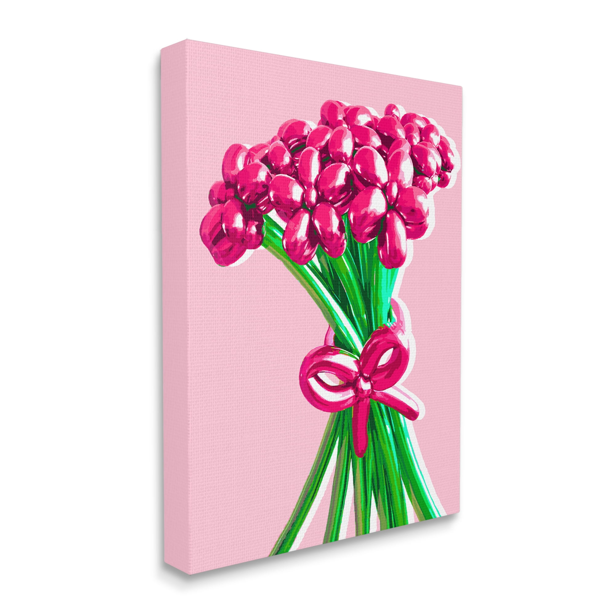 Stupell Industries Balloon Flower Bouquet Abstract Painting Gallery Wrapped Canvas Print Wall Art, 30 x 40